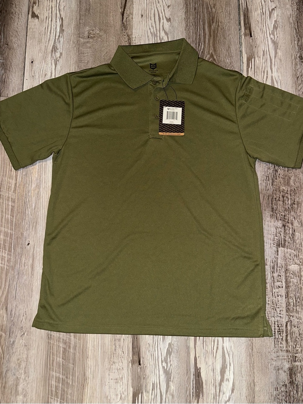 Men's Olive Performance Polo Shirt